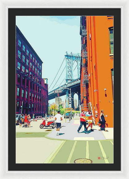 Summer in Dumbo - Framed Print