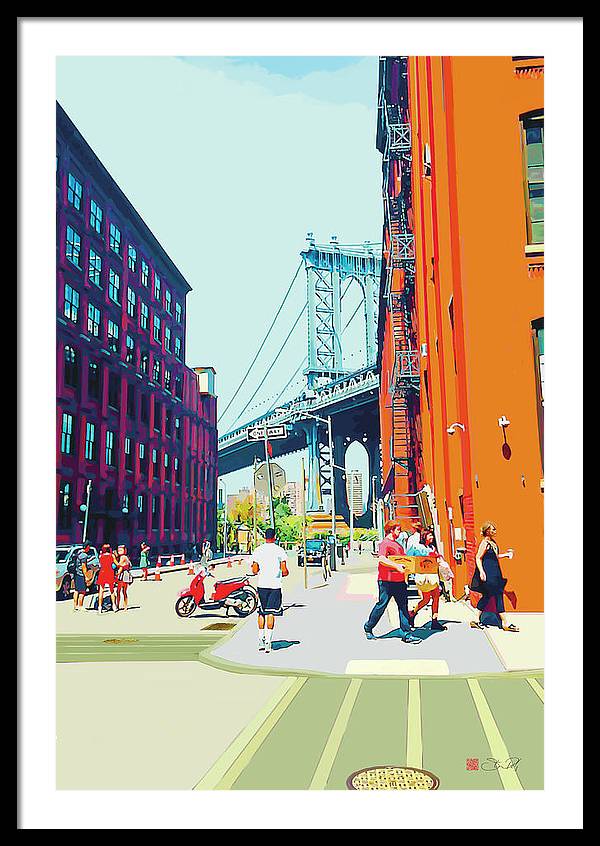 Summer in Dumbo - Framed Print