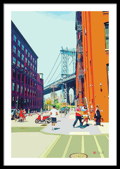 Summer in Dumbo - Framed Print