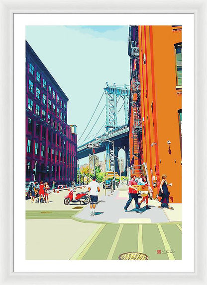 Summer in Dumbo - Framed Print