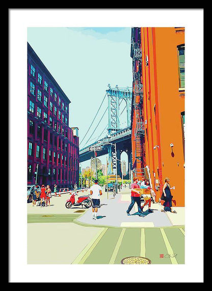 Summer in Dumbo - Framed Print