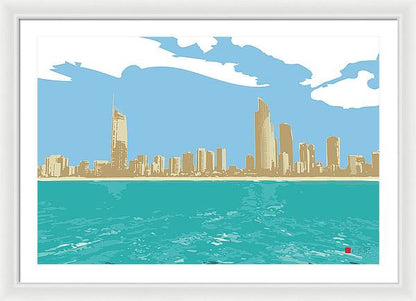 Surfers Paradise Skyline - Framed Print