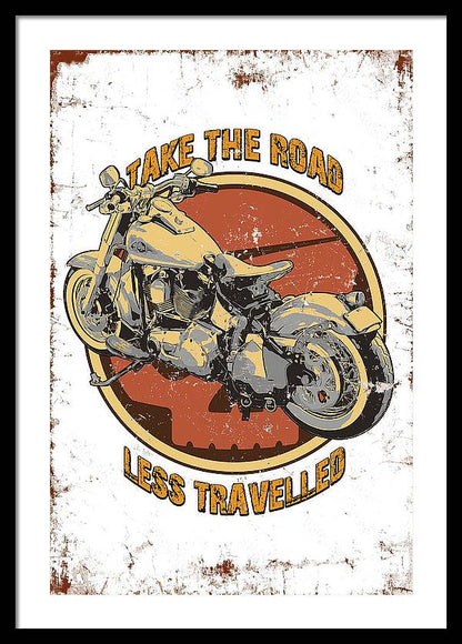 Take the road less traveled - Framed Print