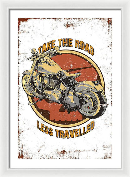 Take the road less traveled - Framed Print