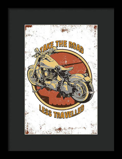 Take the road less traveled - Framed Print