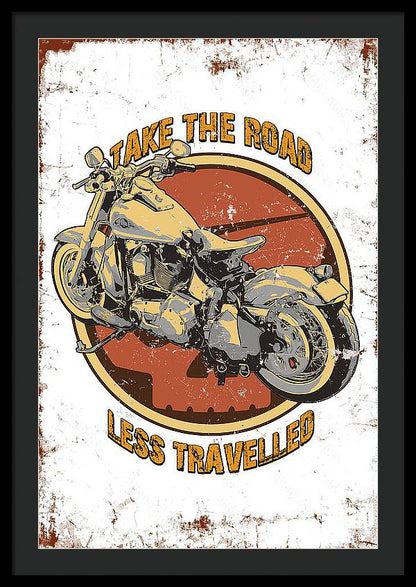 Take the road less traveled - Framed Print