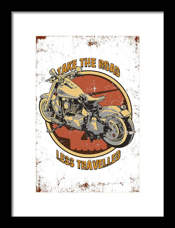 Take the road less traveled - Framed Print