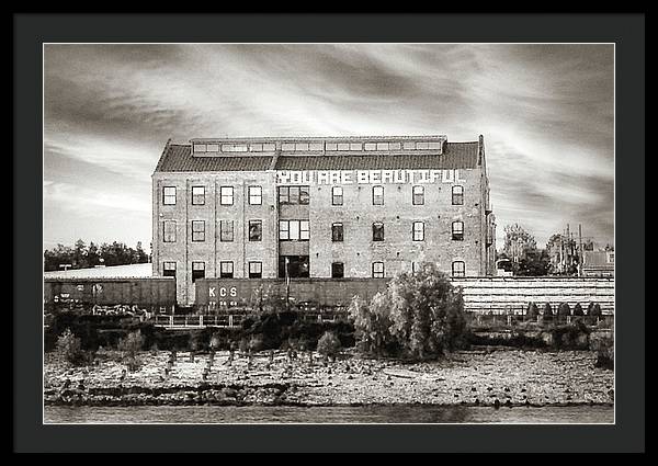 You are beautiful. Mississippi River, New Orleans - Framed Print