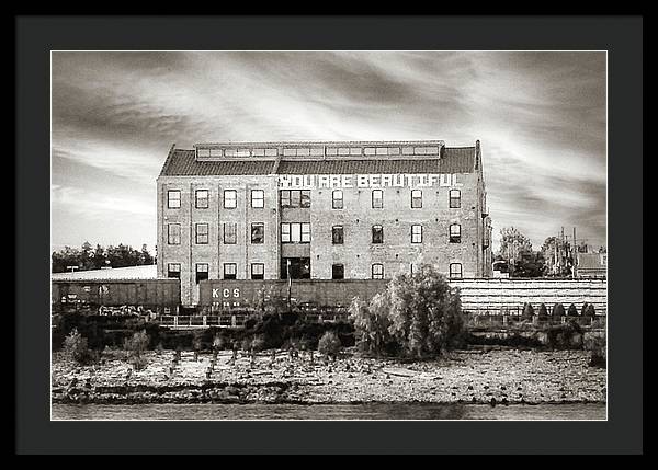 You are beautiful. Mississippi River, New Orleans - Framed Print