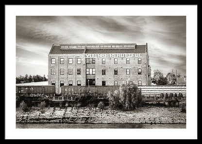 You are beautiful. Mississippi River, New Orleans - Framed Print