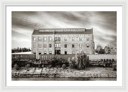 You are beautiful. Mississippi River, New Orleans - Framed Print