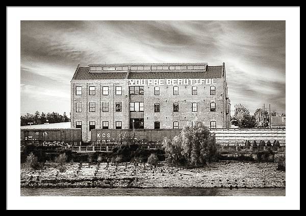 You are beautiful. Mississippi River, New Orleans - Framed Print