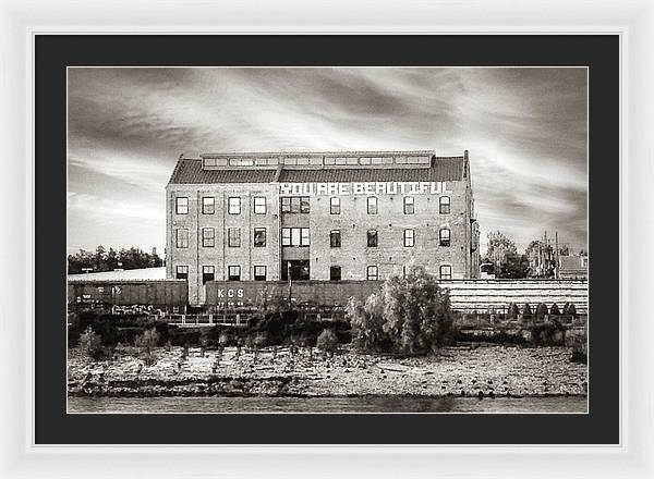 You are beautiful. Mississippi River, New Orleans - Framed Print